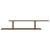 Raft TV montat pe perete stejar maro 125x18x23 cm lemn GartenMobel Dekor