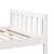 Pat pentru copii fără saltea, alb, 90x200 cm, lemn masiv de pin GartenMobel Dekor