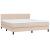 Pat box spring cu saltea, cappuccino, 180x200cm piele ecologică GartenMobel Dekor
