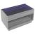Măsuță de cafea cu LED infinity, gri sonoma, 90x50x50 cm GartenMobel Dekor