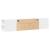 Dulap TV de perete cu lumini LED, alb, 180x31x39,5 cm GartenMobel Dekor