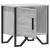 Noptiere, 2 buc., sonoma gri, 40x30x40 cm, lemn prelucrat GartenMobel Dekor