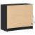 Dulap cu LED, negru, 72x34x61 cm, lemn prelucrat GartenMobel Dekor