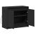 Dulap cu LED, negru, 72x34x61 cm, lemn prelucrat GartenMobel Dekor