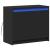 Dulap cu LED, negru, 72x34x61 cm, lemn prelucrat GartenMobel Dekor