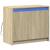 Dulap cu LED, stejar sonoma, 72x34x61 cm, lemn prelucrat GartenMobel Dekor