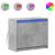 Dulap cu LED, gri beton, 72x34x61 cm, lemn prelucrat GartenMobel Dekor