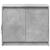 Dulap cu LED, gri beton, 72x34x61 cm, lemn prelucrat GartenMobel Dekor