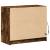 Dulap cu LED, stejar fumuriu, 72x34x61 cm, lemn prelucrat GartenMobel Dekor
