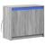 Dulap cu LED, gri sonoma, 72x34x61 cm, lemn prelucrat GartenMobel Dekor