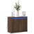 Dulap cu LED, stejar maro, 72x34x61 cm, lemn prelucrat GartenMobel Dekor