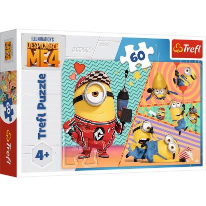 PUZZLE TREFL 60 DESPICABLE ME 4 MINIONII FERICITI SuperHeroes ToysZone