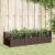 Jardinieră de grădină cu țăruși, maro, 123,5x43,5x43,5 cm, PP GartenMobel Dekor