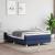 Cadru de pat, albastru, 120 x 200 cm, material textil GartenMobel Dekor