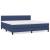 Pat box spring cu saltea, albastru, 200x200 cm, textil GartenMobel Dekor
