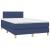 Pat box spring cu saltea, albastru, 120x200 cm, textil GartenMobel Dekor