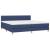 Pat box spring cu saltea, albastru, 200x200 cm, textil GartenMobel Dekor
