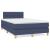 Pat box spring cu saltea, albastru, 120x200 cm, textil GartenMobel Dekor