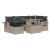 Set canapele de grădină cu perne, 7piese gri deschis poliratan GartenMobel Dekor
