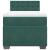 Pat box spring cu saltea, verde închis, 90x200 cm, catifea GartenMobel Dekor