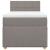 Pat box spring cu saltea, gri taupe, 90x200 cm, textil GartenMobel Dekor