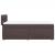 Pat box spring cu saltea, maro închis, 90x200 cm, textil GartenMobel Dekor