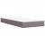 Pat box spring cu saltea, gri taupe, 90x200 cm, textil GartenMobel Dekor