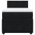 Pat box spring cu saltea, negru, 90x200 cm, catifea GartenMobel Dekor