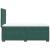 Pat box spring cu saltea, verde închis, 90x200 cm, catifea GartenMobel Dekor