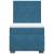 Pat box spring cu saltea, albastru, 90x200 cm, catifea GartenMobel Dekor