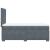 Pat box spring cu saltea, gri închis, 90x200 cm, catifea GartenMobel Dekor