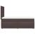 Pat box spring cu saltea, maro închis, 90x200 cm, textil GartenMobel Dekor