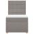 Pat box spring cu saltea, gri taupe, 90x200 cm, textil GartenMobel Dekor