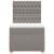 Pat box spring cu saltea, gri taupe, 90x200 cm, textil GartenMobel Dekor