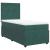 Pat box spring cu saltea, verde închis, 90x190 cm, catifea GartenMobel Dekor