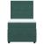 Pat box spring cu saltea, verde închis, 90x190 cm, catifea GartenMobel Dekor