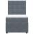 Pat box spring cu saltea, gri închis, 90x190 cm, catifea GartenMobel Dekor