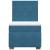 Pat box spring cu saltea, albastru, 90x200 cm, catifea GartenMobel Dekor