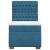 Pat box spring cu saltea, albastru, 90x200 cm, catifea GartenMobel Dekor