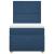 Pat box spring cu saltea, albastru, 90x200 cm, textil GartenMobel Dekor
