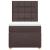 Pat box spring cu saltea, maro închis, 90x200 cm, textil GartenMobel Dekor