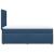 Pat box spring cu saltea, albastru, 90x200 cm, textil GartenMobel Dekor