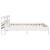 Cadru de pat fără saltea, alb, 200x200 cm, lemn masiv pin GartenMobel Dekor