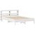 Cadru de pat fără saltea, alb, 160x200 cm, lemn masiv pin GartenMobel Dekor