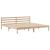 Cadru pat cu tăblie 200x200 cm, lemn masiv de pin GartenMobel Dekor