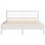 Cadru de pat fără saltea, alb, 140x200 cm, lemn masiv pin GartenMobel Dekor