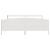 Cadru de pat fără saltea, alb, 200x200 cm, lemn masiv pin GartenMobel Dekor