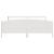 Cadru de pat fără saltea, alb, 180x200 cm, lemn masiv pin GartenMobel Dekor