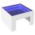 Măsuță de cafea cu LED infinity, alb, 50x50x30 cm GartenMobel Dekor