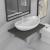 Set mobilier de baie, 2 piese, gri, ceramică GartenMobel Dekor